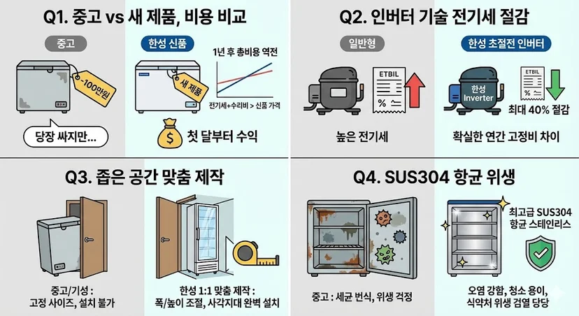 중고냉동고