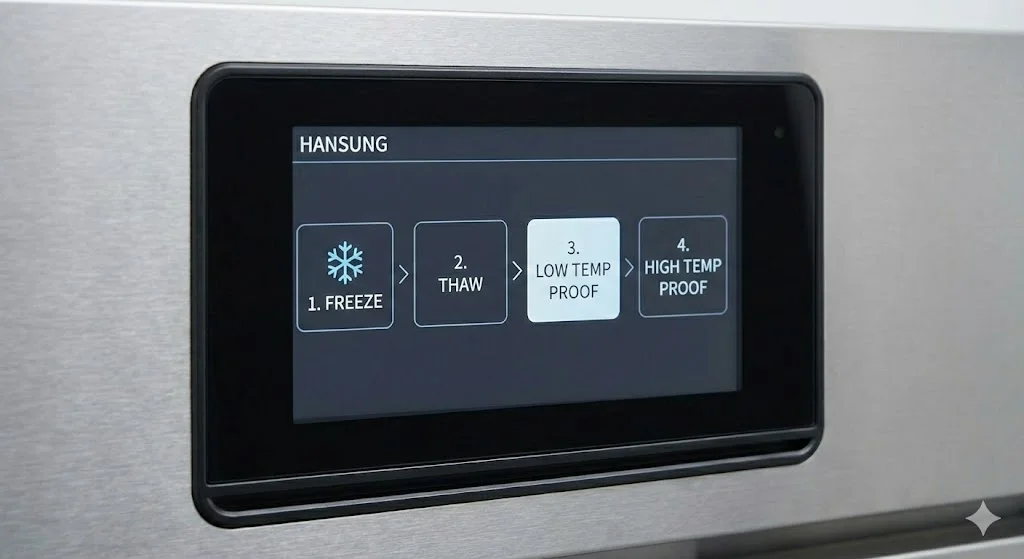 단계 자동 사이클 제어: 냉동에서 발효까지, 셰프의 시간을 지켜주는 기술