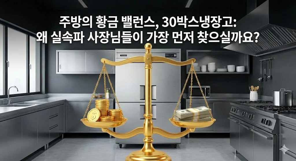 주방의 황금 밸런스 30박스냉장고