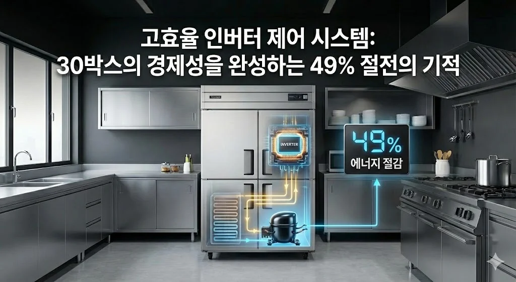 고효율 인버터 제어 시스템 30박스냉장고