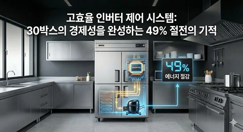 고효율 인버터 제어 시스템 30박스냉장고