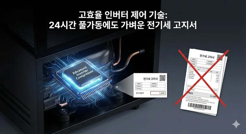 미니쇼케이스냉장고 인버터 기술