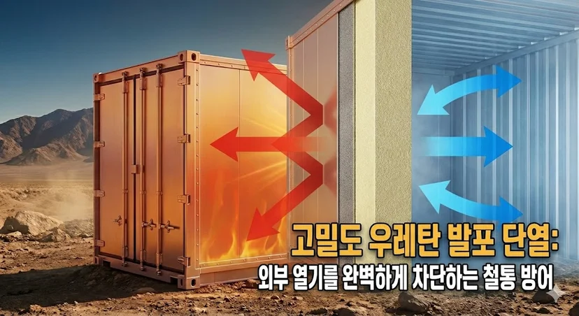 고밀도 우레탄 발포 단열: 외부 열기를 완벽하게 차단하는 철통 방어