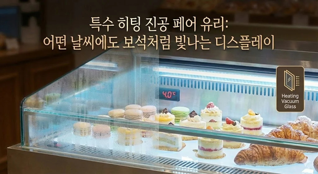 특수 히팅 진공 페어 유리로 어떤 날씨에도 보석처럼 빛나는 디스플레이