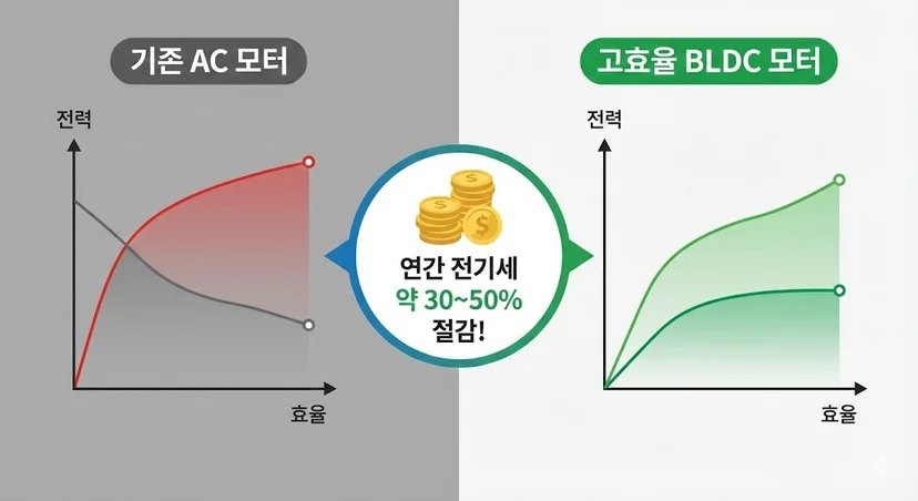 고효율 BLDC 모터로의 전환이 가져오는 경제적 이득