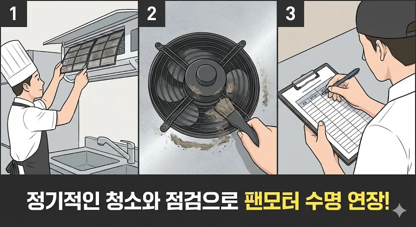 팬모터 수명을 늘리는 사장님만의 관리 팁