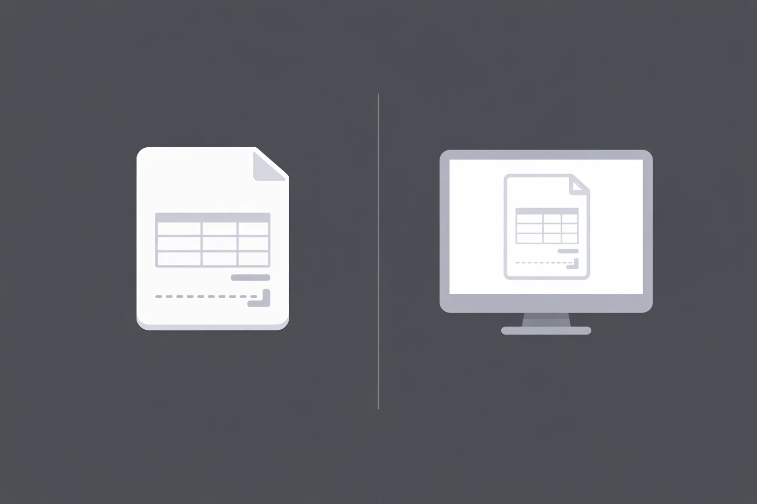 종이 세금계산서와 전자세금계산서의 차이