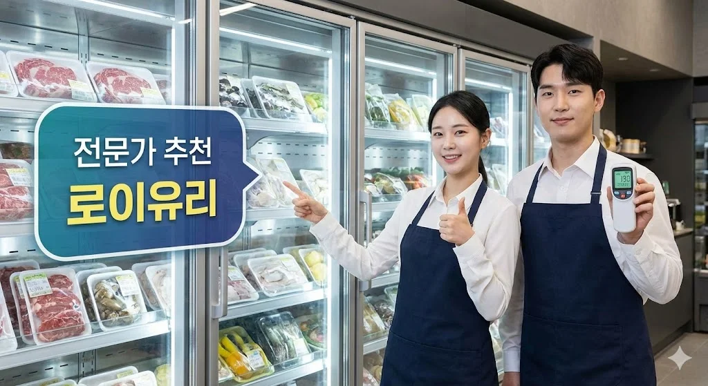 냉장 전문가들이 로이유리의 뛰어난 성능을 인정하고 적극적으로 추천하는 모습을 통해 신뢰도를 높입니다.