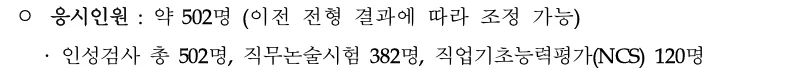 한국원자력안전기술원 채용인원