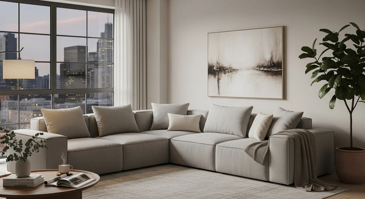 가족 구성에 따른 거실 소파 소재 선택