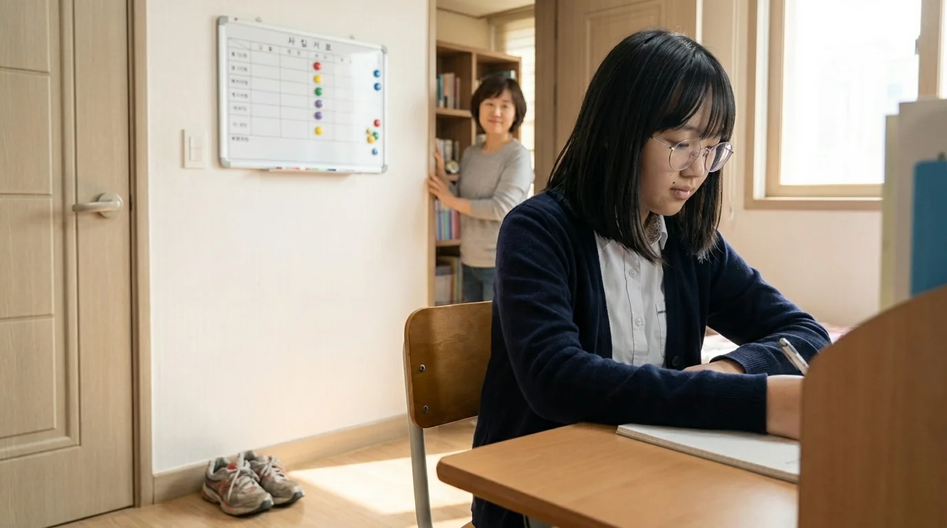 수능 수학공부법 결과: 순공 14시간 루틴이 자리잡고 어머니가 만족한 안정된 변화