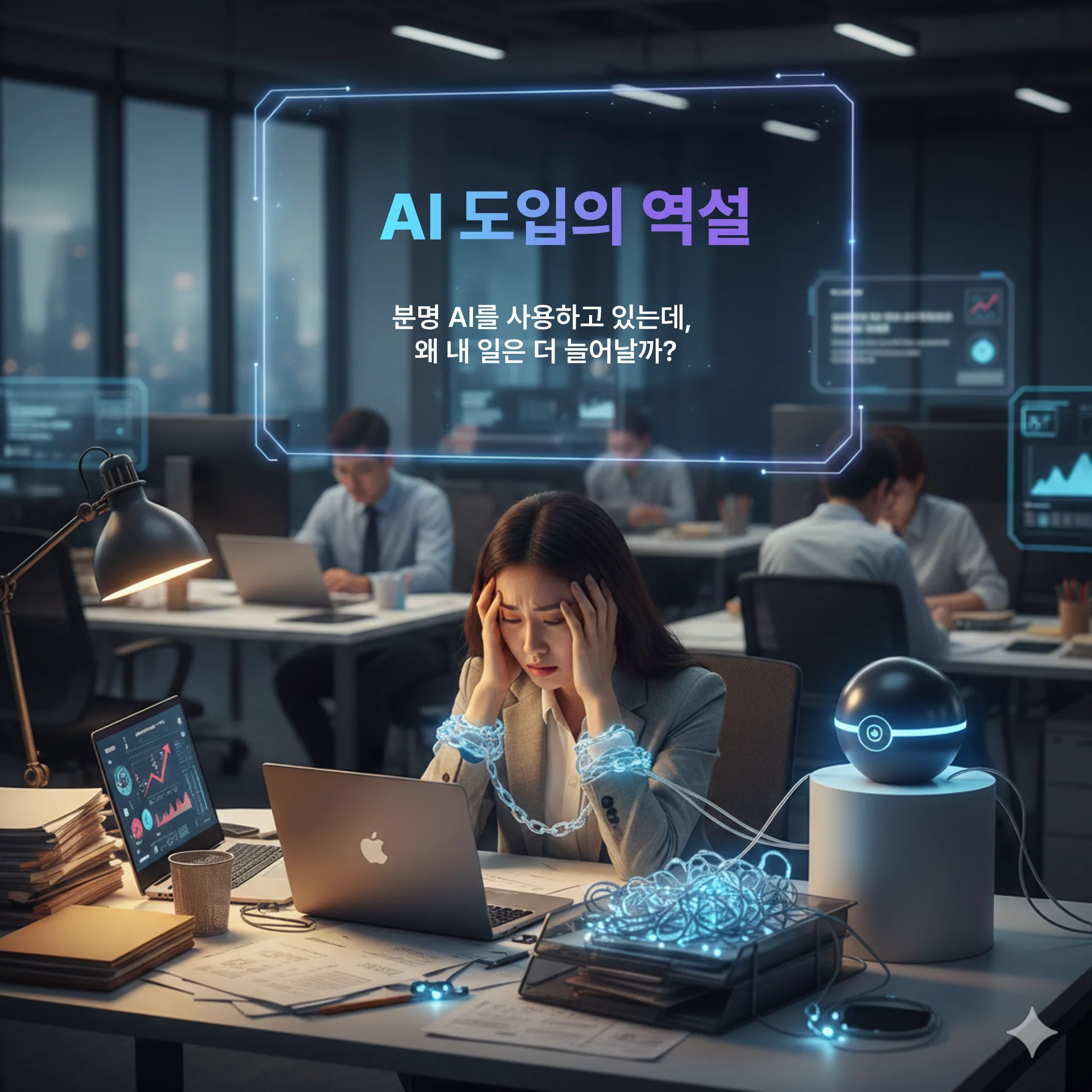 AI를 도입했지만 고통받는 직장인