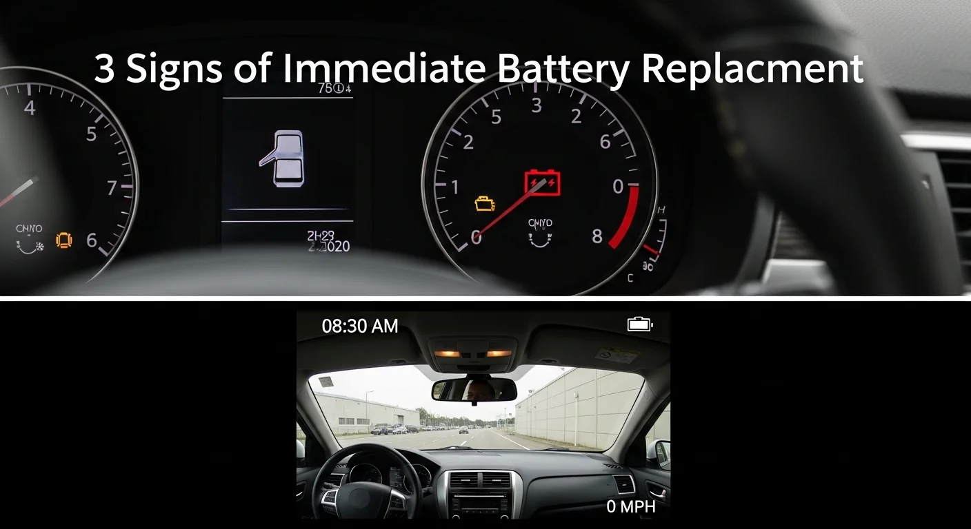 자동차 배터리 방전 경고등 증상