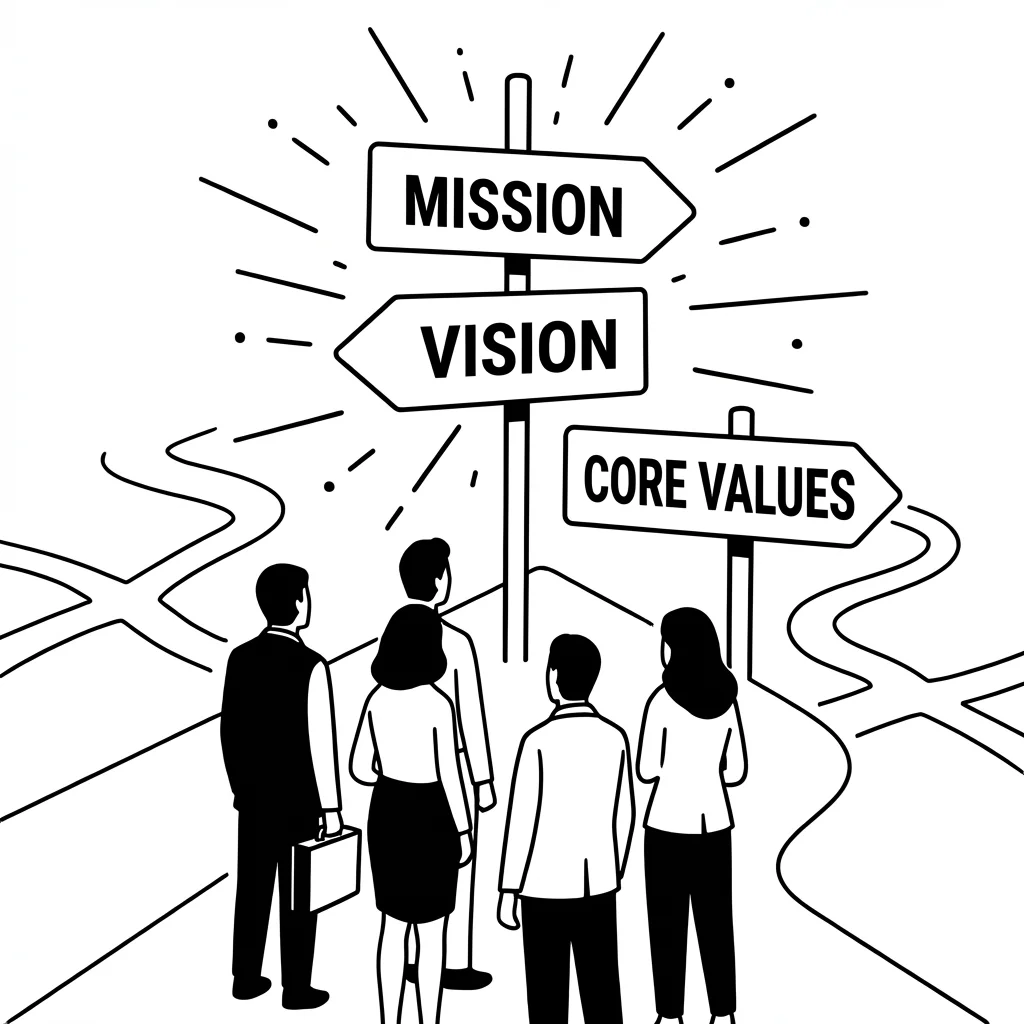 미션, 비전, 핵심가치의 정렬