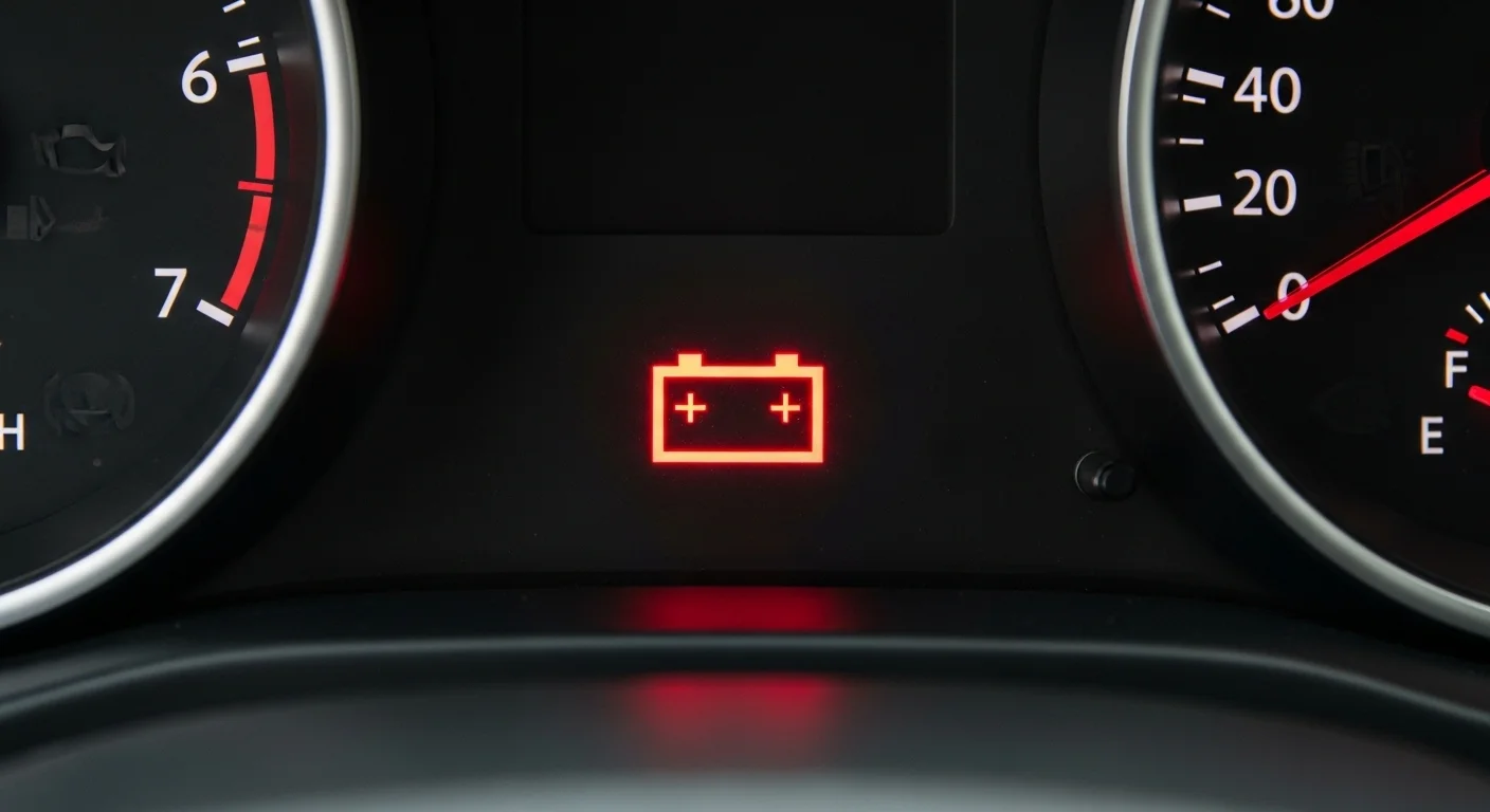 자동차 계기판 배터리 경고등 점멸