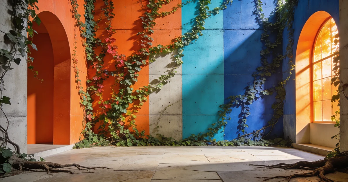 벽을 타고 오르는 덩굴식물의 모습처럼 성장하는 블룸에이아이