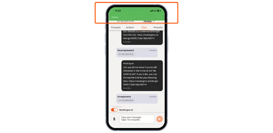  Long-press any message in the mobile app to copy and paste text across conversations