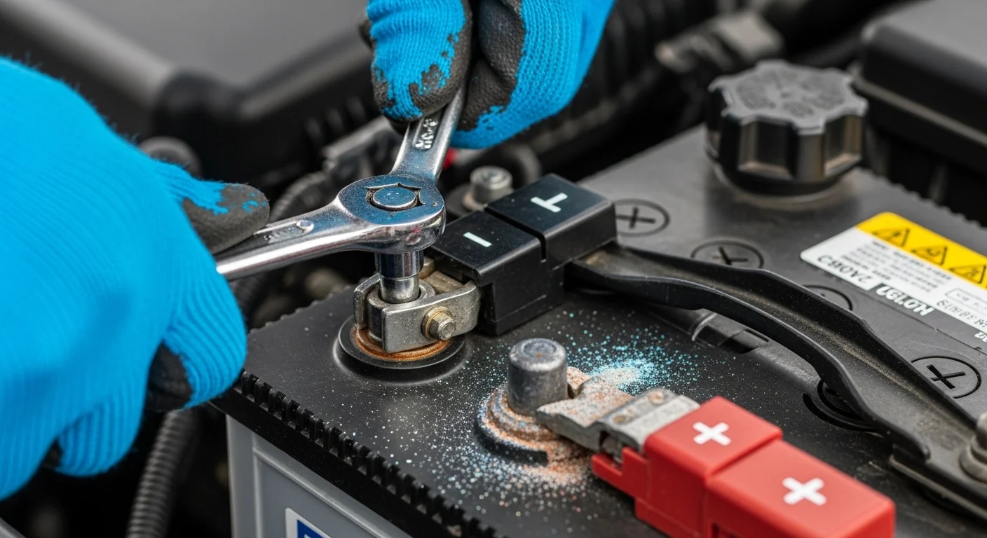 자동차 배터리 단자 청소법