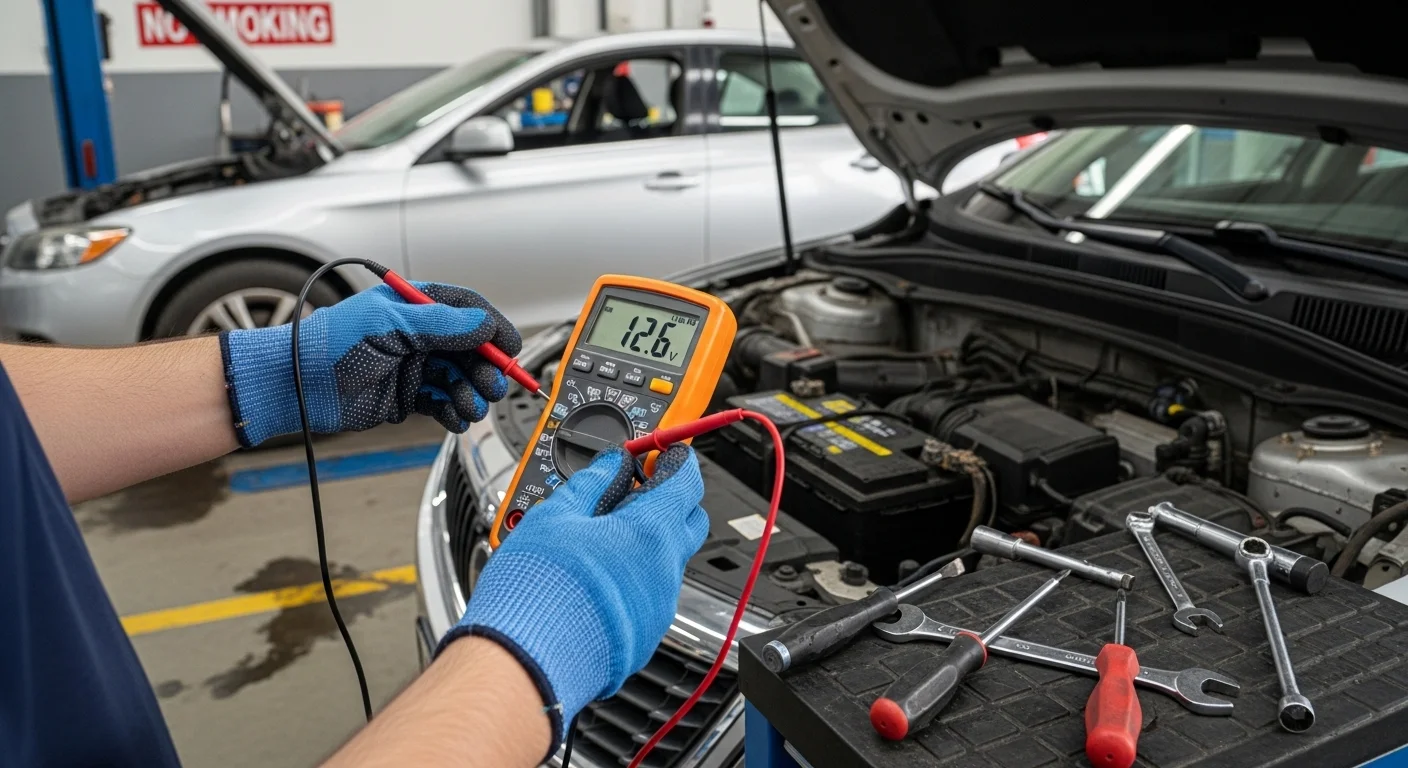 자동차 정비소에서 점검