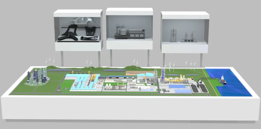 현대제철 미국 전기로 제철소 모형