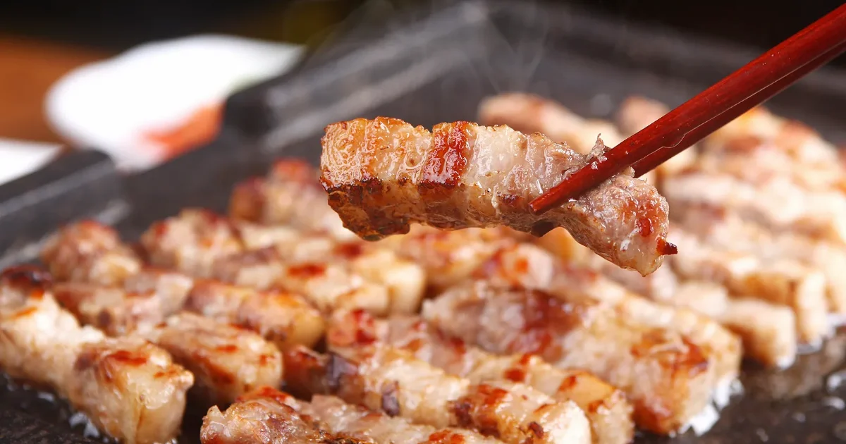 삼겹살과 사과술 페어링