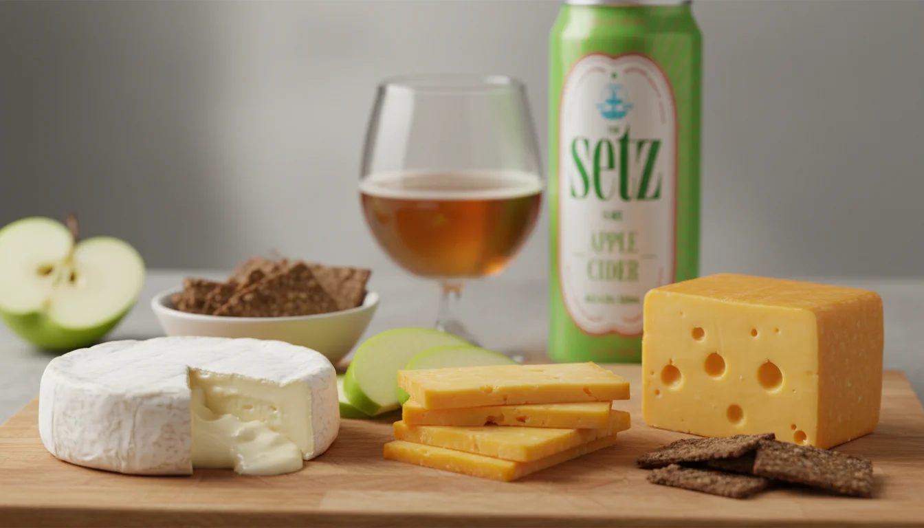 사과술의 산미가 느끼한 치즈와 잘 어울림