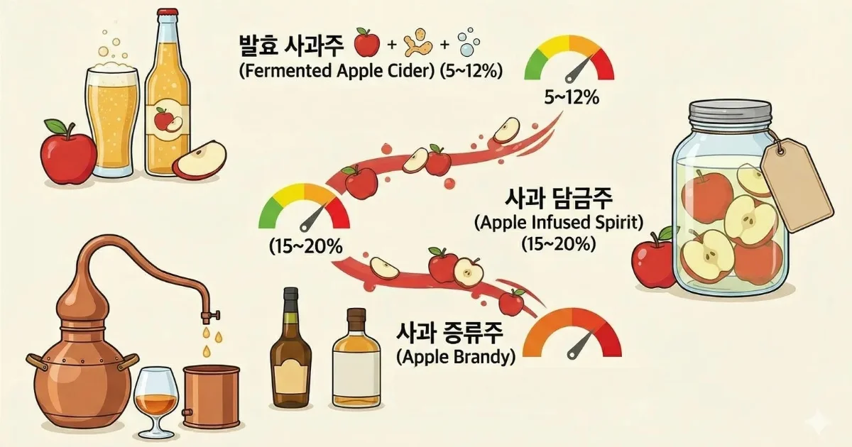 가볍게 마시기 좋은 발효 사과주 애플사이더 세츠