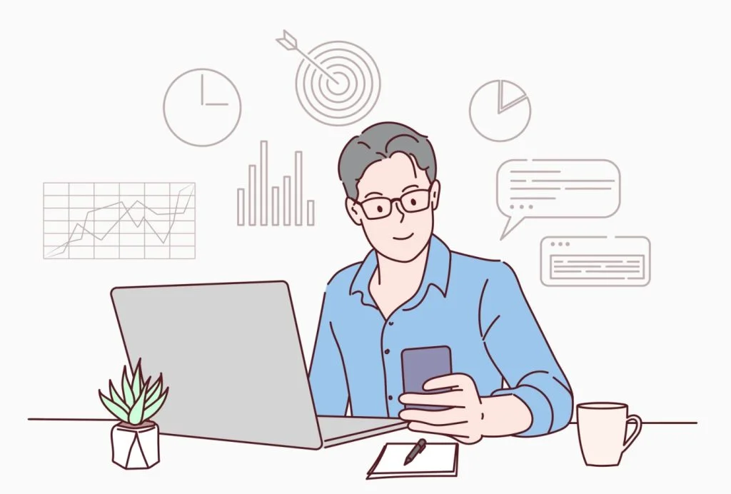 실적관리와 감사를 지원하는 씨마켓 직원