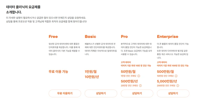 데이터 클리닉 요금제