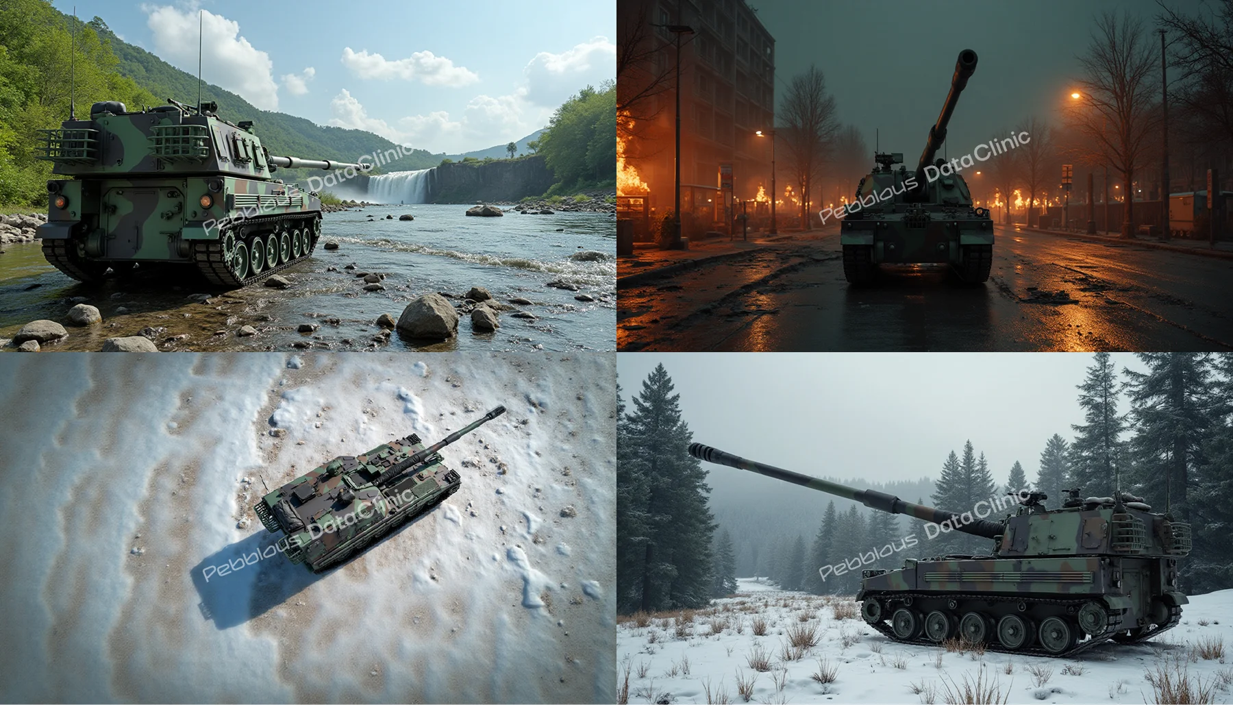 페블러스 데이터클리닉에서 만든 탱크(K9 자주포) 합성데이터