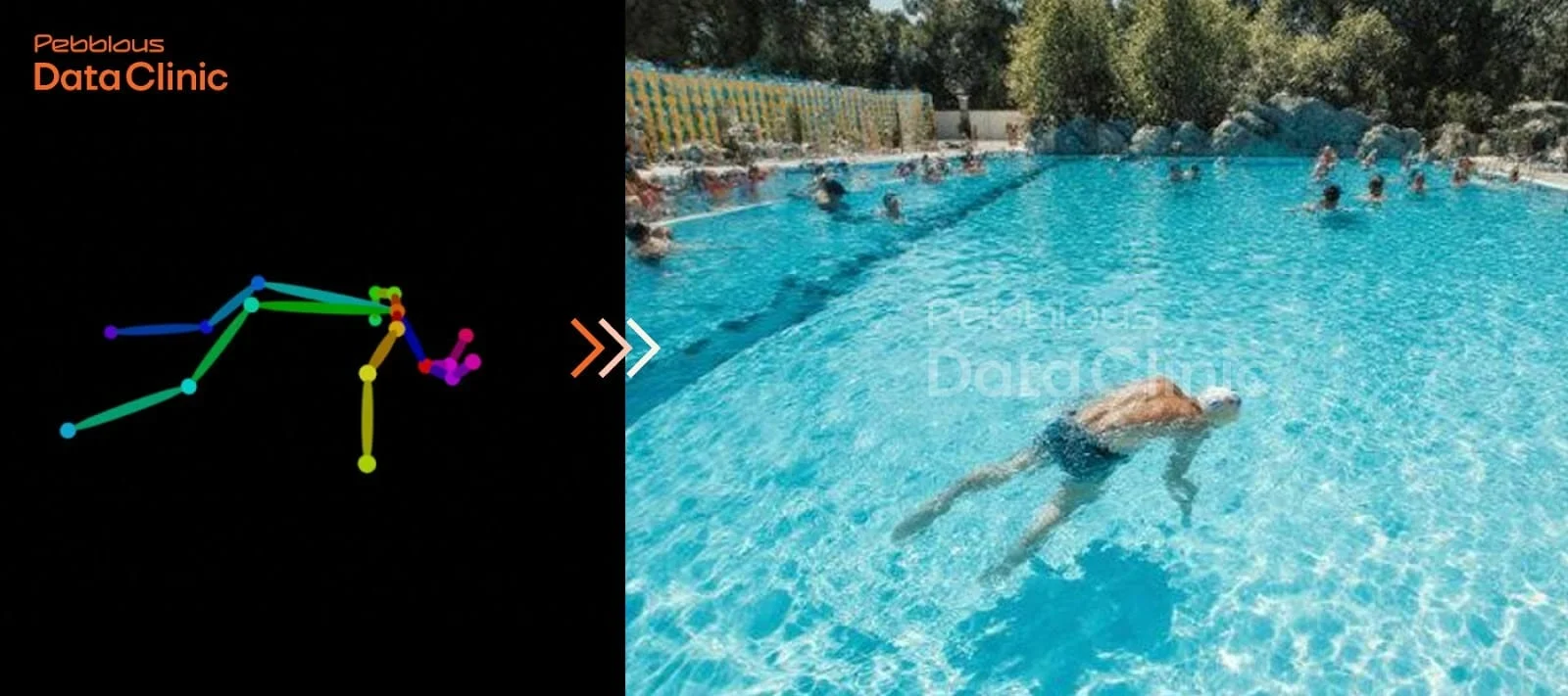 수영장 내 익사 사고 예방을 위한 사람 객체 검출 AI 학습데이터 사례 (페블러스 X 케이원에코텍)