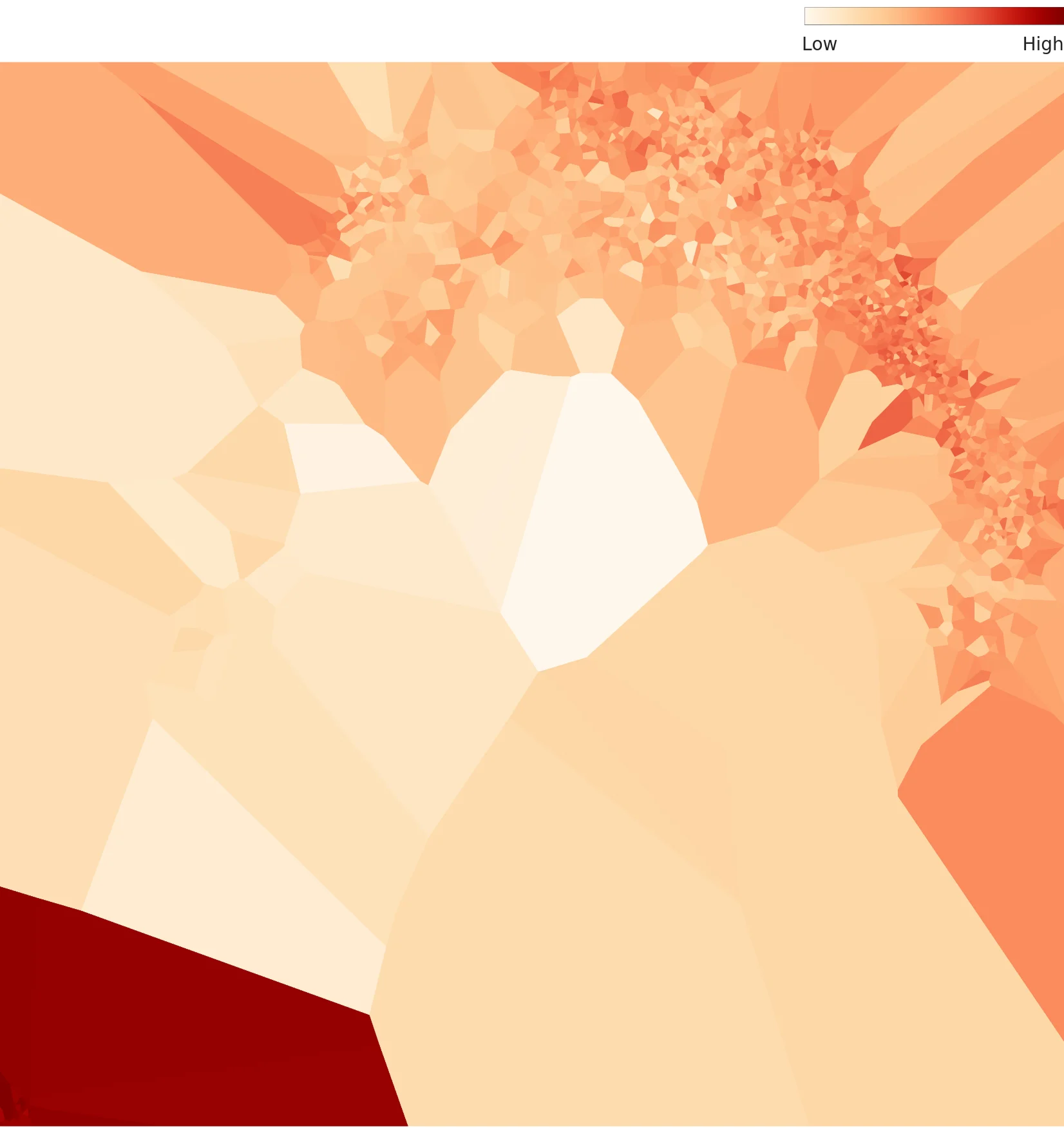 3D 프린터 데이터셋의 밀도 차트