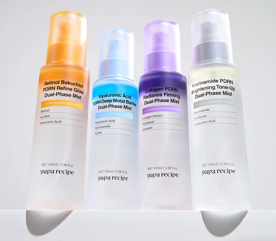 Papa recipe PDRN dual-phase mist line up 