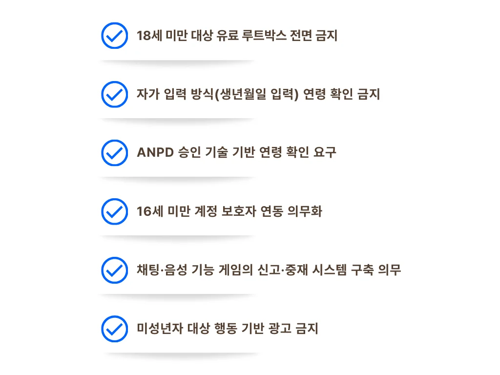 게임 산업에 직접적인 영향을 줄 수 있는 조항