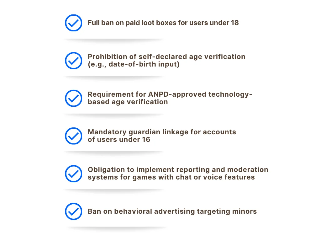 Provisions that may directly impact the gaming industry
