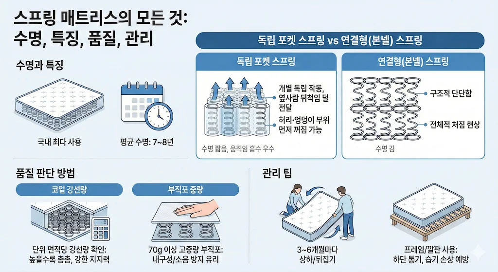 스프링 매트리스 수명