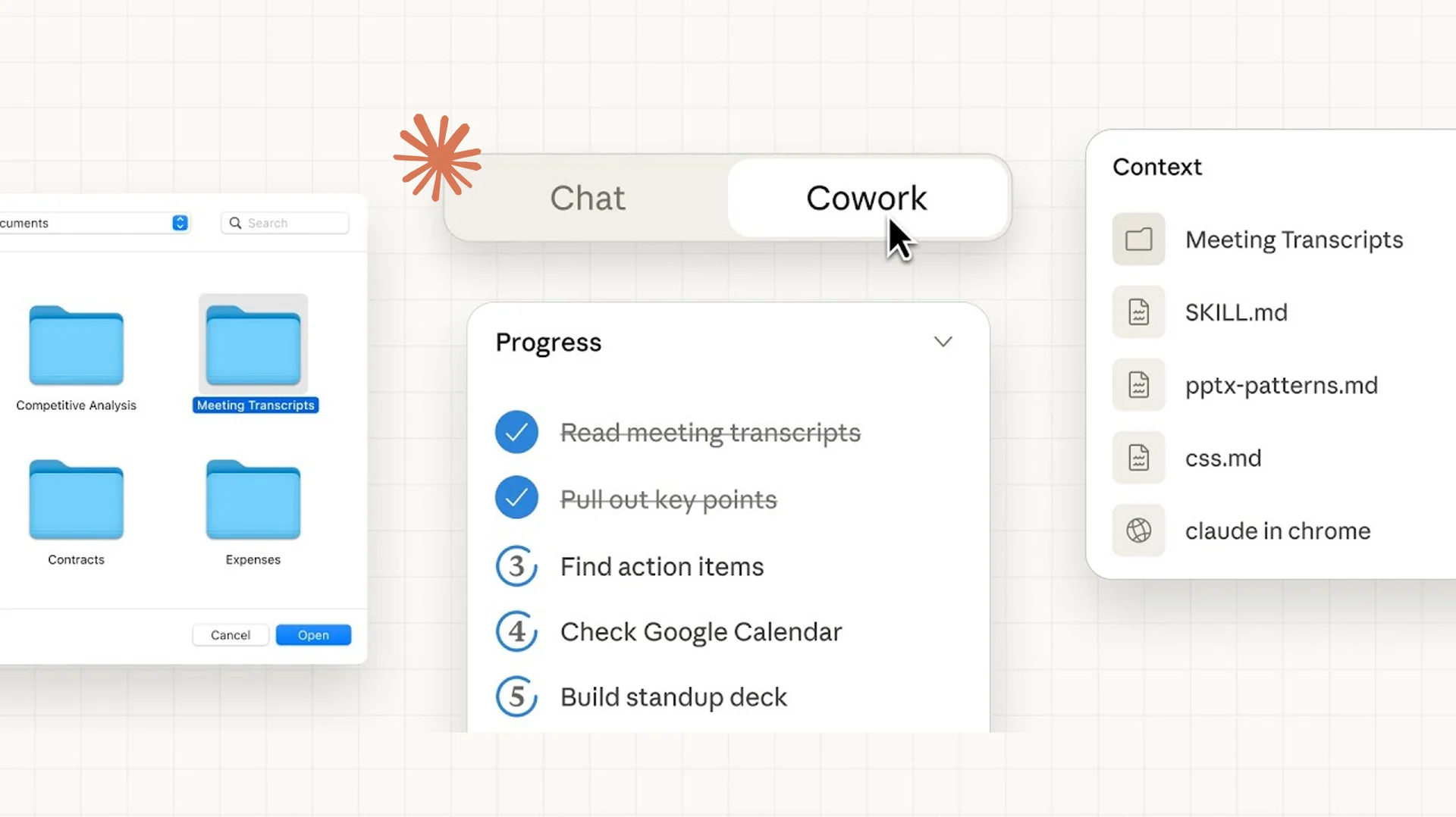 클로드 코워크의 로컬 파일 접근 기능 (출처: Claude)
