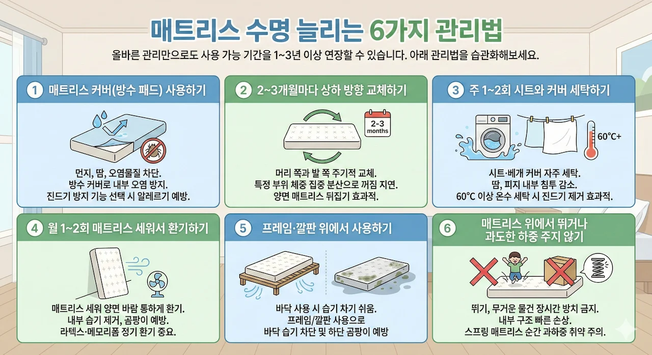 매트리스 관리법
