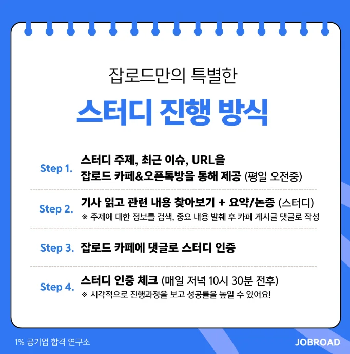 잡로드 금융공기업 경제뉴스 스터디