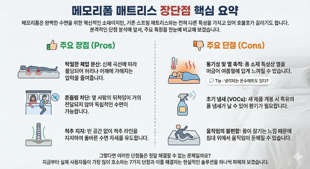 메모리폼 장단점
