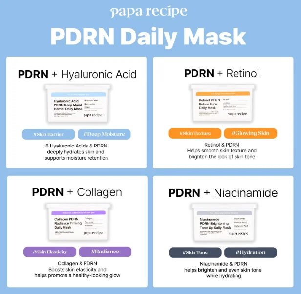 other papa reicpe pdrn mask line up
