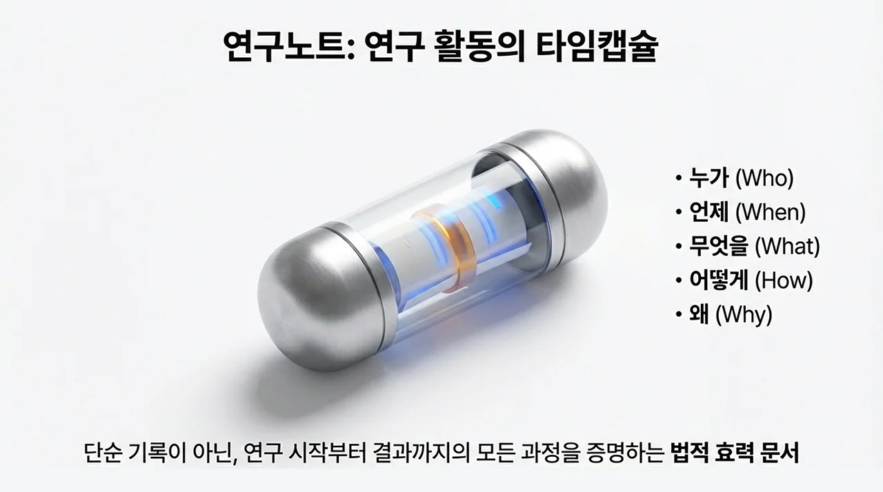 연구의 시작과 끝을 담는 연구노트