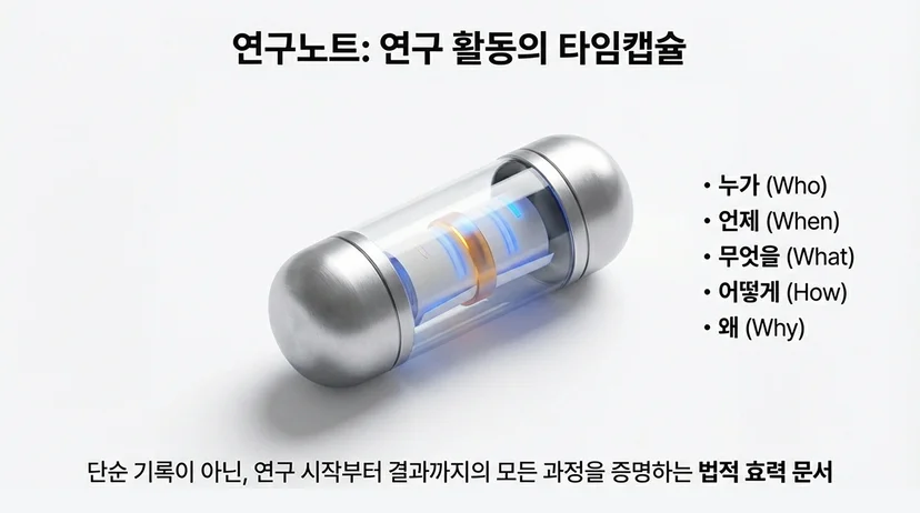 연구의 시작과 끝을 담는 연구노트