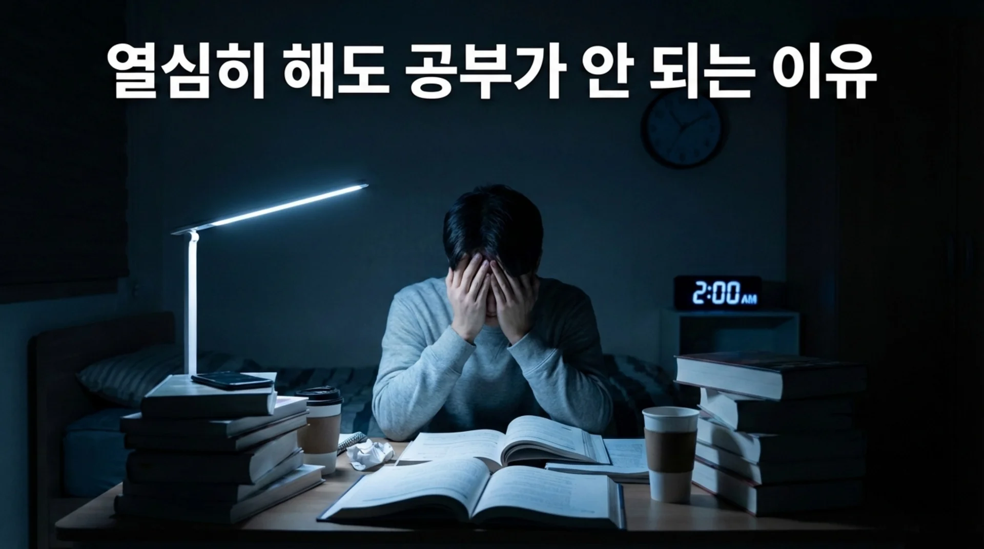 열심히 해도 공부가 안 되는 이유 밤새 공부 집중력 저하