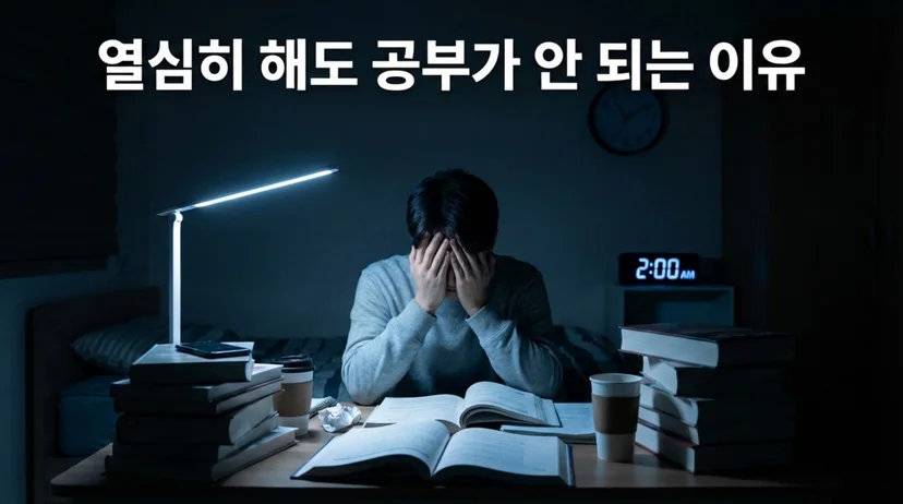 열심히 해도 공부가 안 되는 이유 밤새 공부 집중력 저하