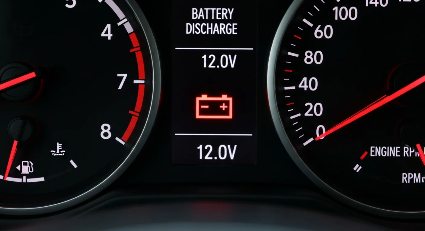 자동차 배터리 방전 표시