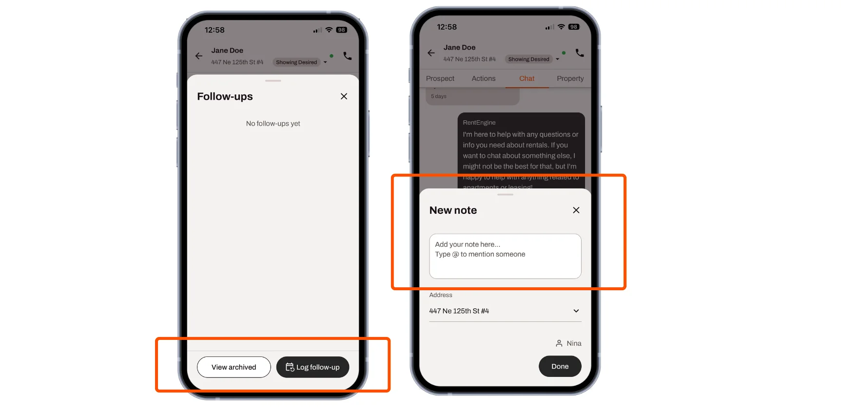 Notes & follow-ups are now live in the mobile app.