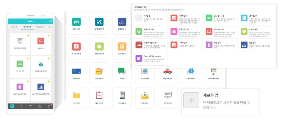 700여개 이상의 업무 템플릿 이미지