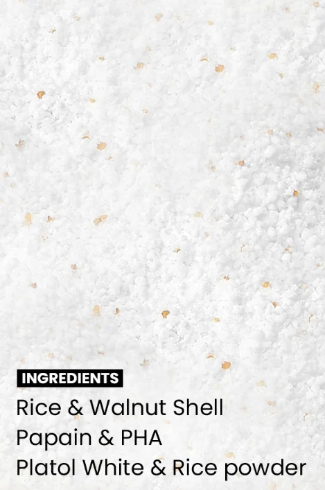 Ingredients of Blemish enzyme powder cleanser