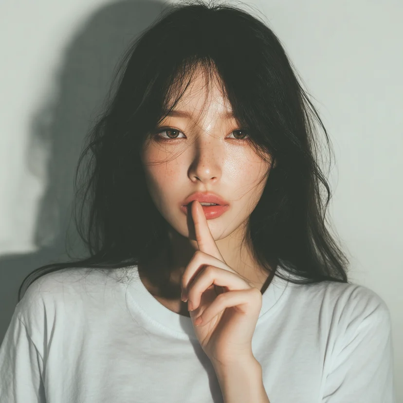 미드저니로 생성한 한국인 여성의 클로즈업 - 이미지 생성 AI 비교 중